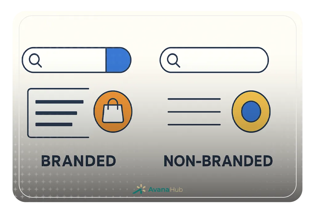 Brand Vs Non Brand Seo Ranking Illustration