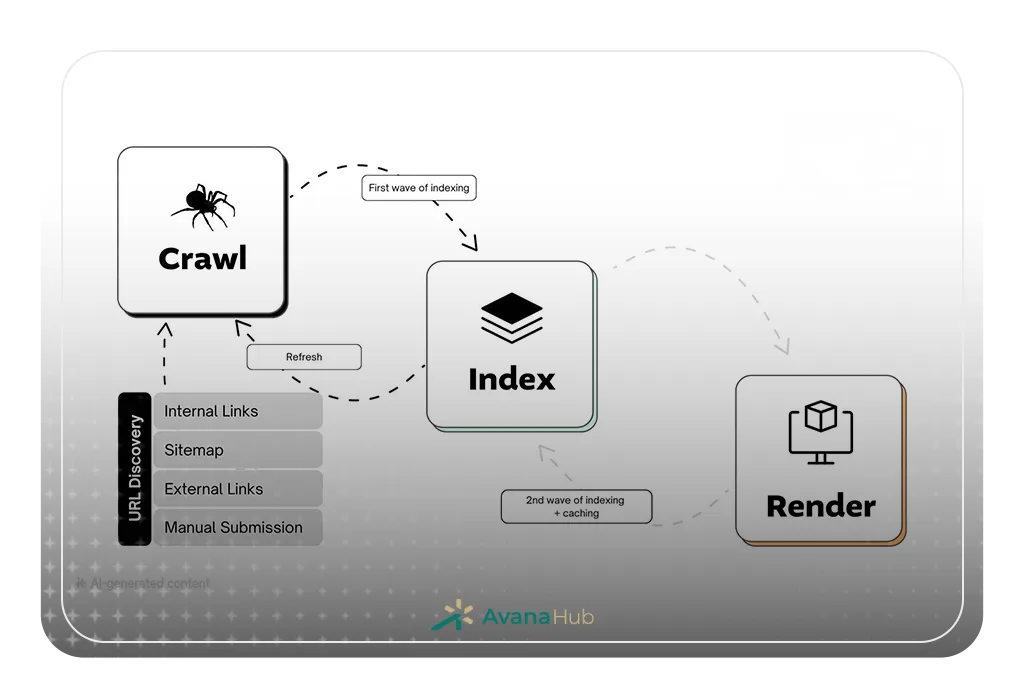 Crawl Vs Index Diagram Seo