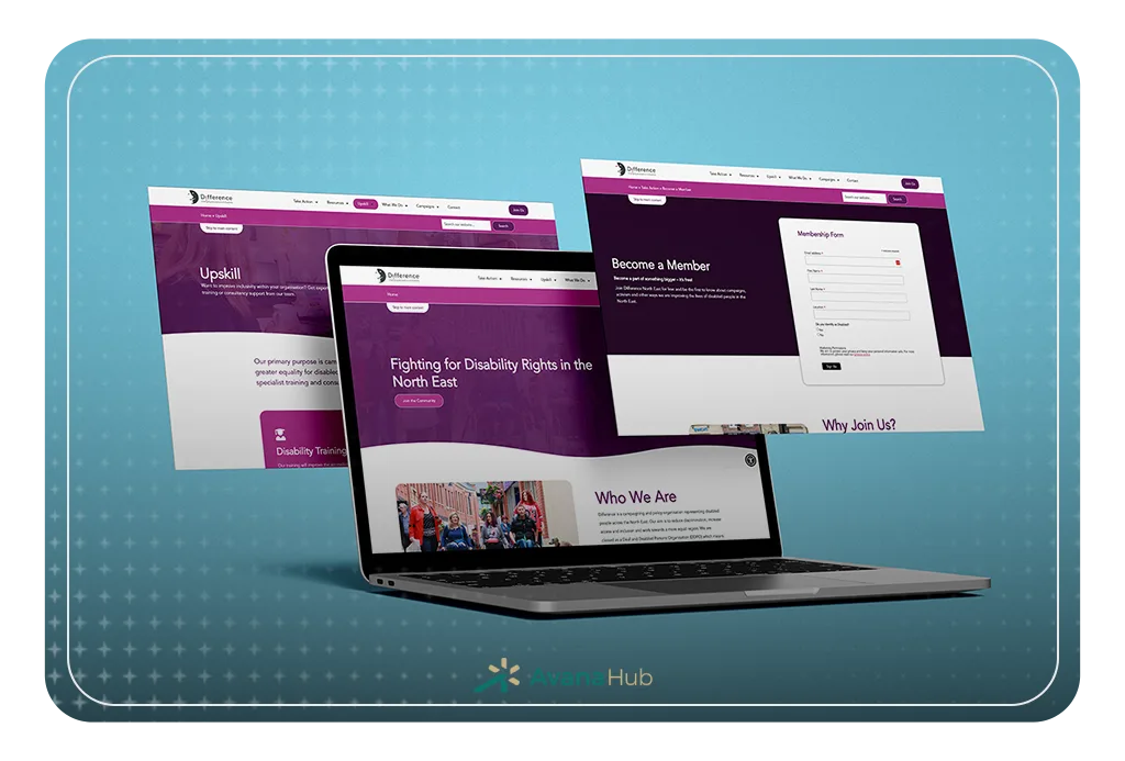 Website Headline Comparison Mockup
